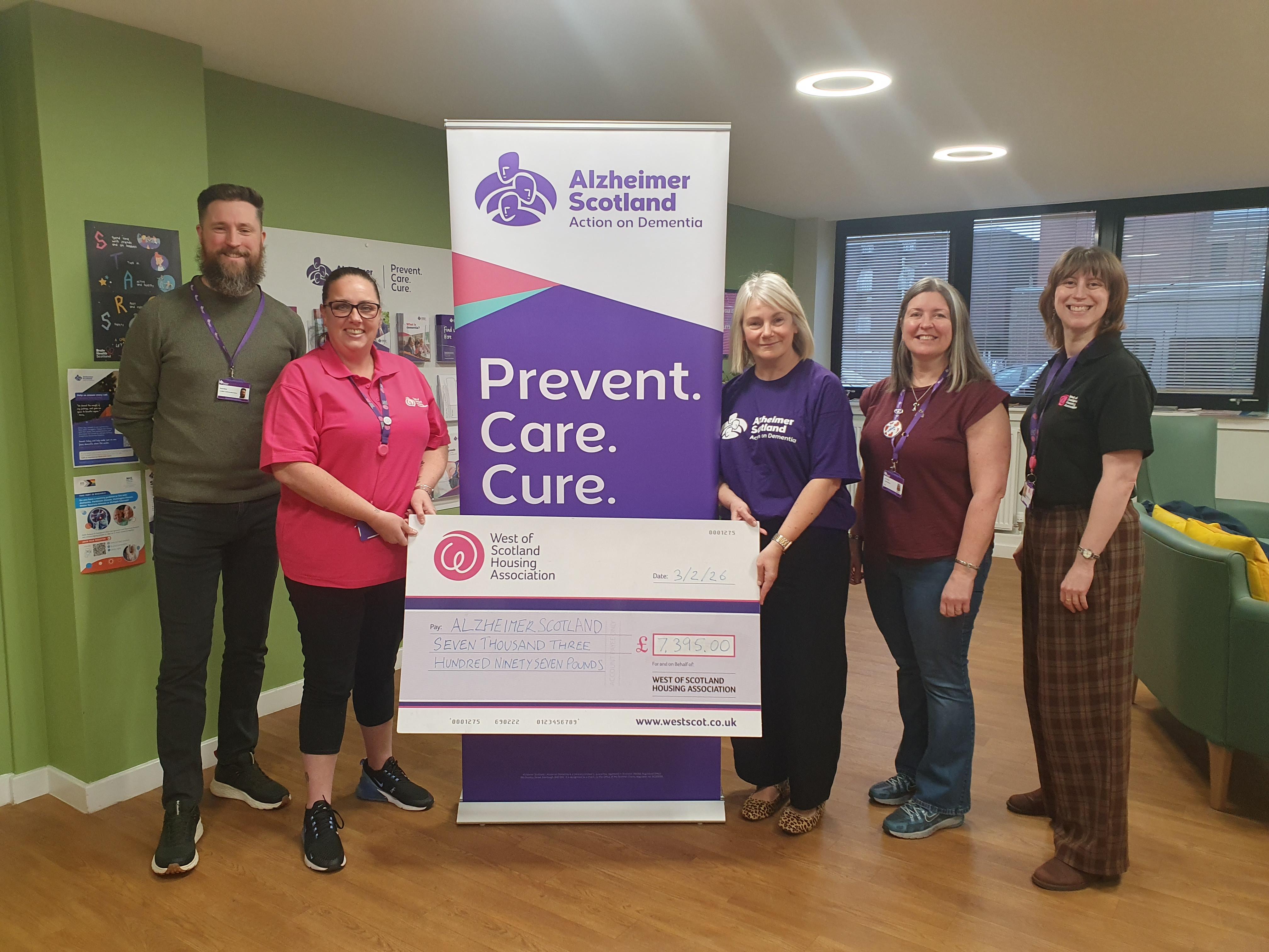 Alzheimer Scotland Cheque Presentation 2026