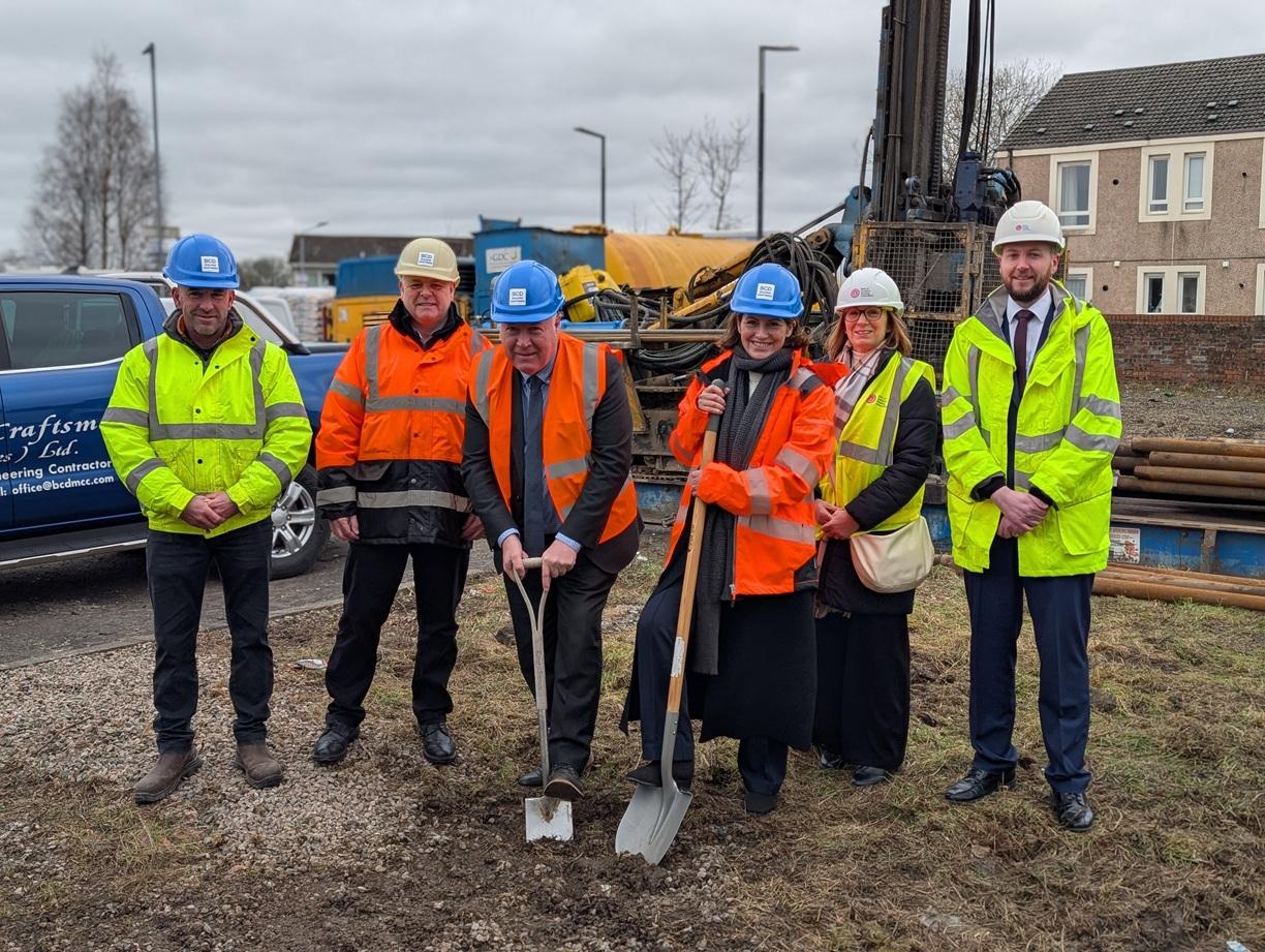 Raploch Street Ground Breaking Ceremony With Davy Russell Msp And Imogen Walker Mp Centre 